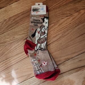 Blue Q Socks Womens Crew Soft Combed Cotton Blend Size 5-10